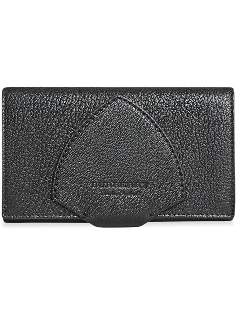 burberry equestrian shield leather continental wallet|B Shield Continental Wallet in Slate .